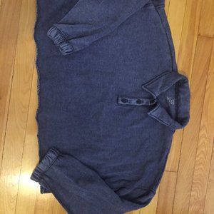 Aerie Fleece-Of-Mind Cropped Polo Sweatshirt